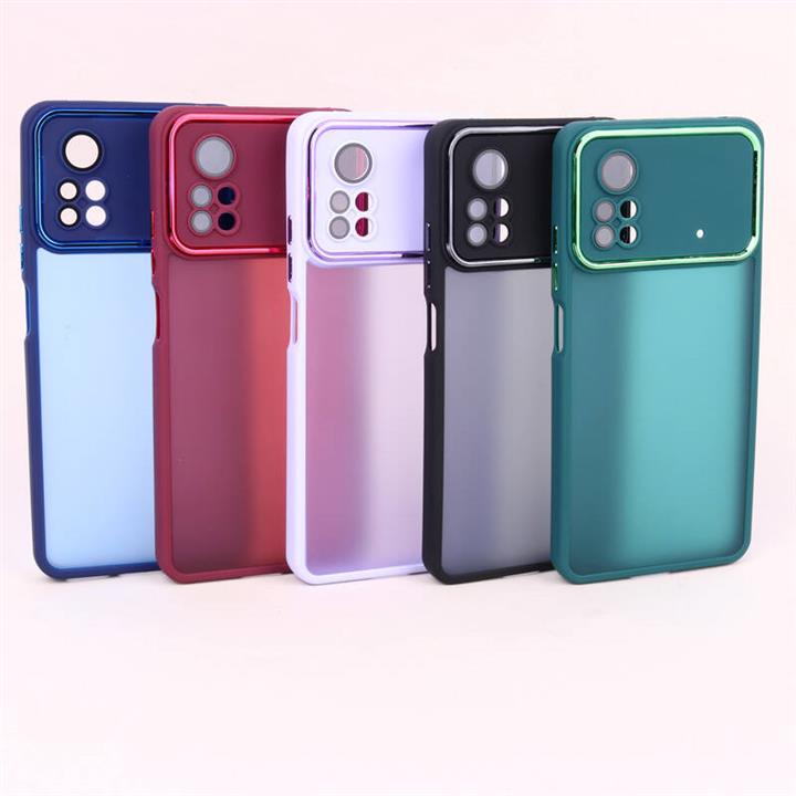 قاب PC متال ایرون مات محافظ لنزدار Xiaomi Poco X4 Pro 5G